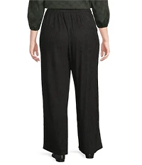 Sugarlips Pleated Elastic Waist Wide Leg Pants
