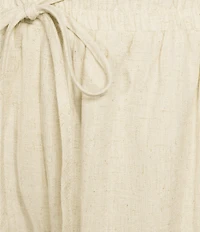 Sugarlips Plus Candida Shore Taliya Linen Blend Drawstring Shorts