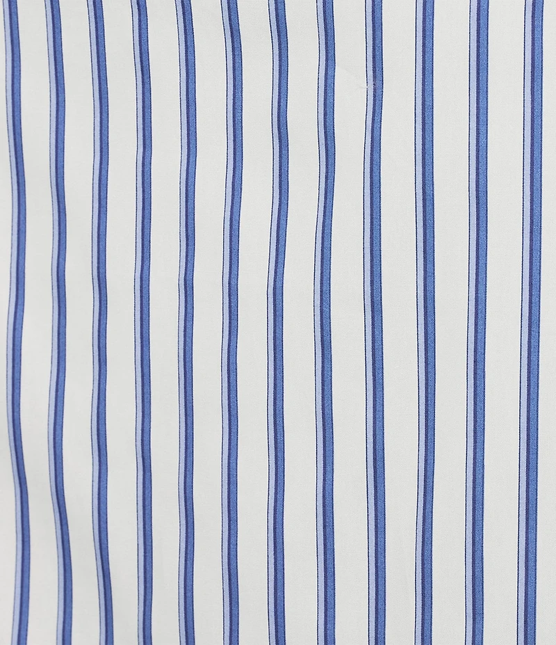 Sugarlips Plus Fannie Striped Puffed Sleeve Woven Blouse
