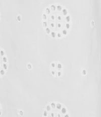 Sugarlips Plus Ginna Eyelet Embroidered Lace Tassel Accented Tie Top