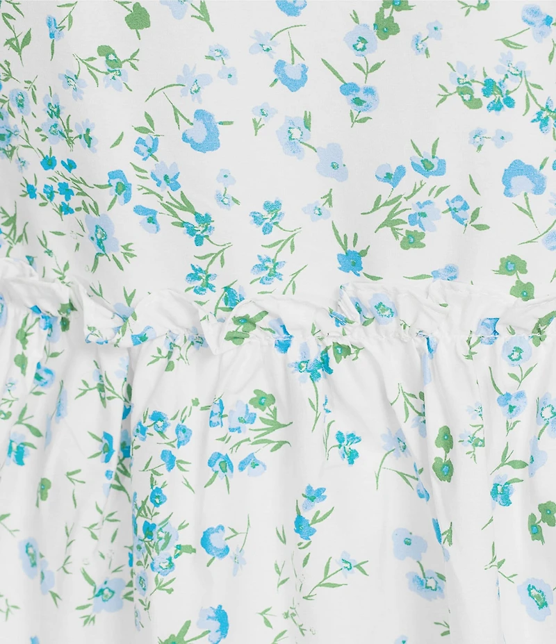 Sugarlips Plus Gradient Floral Printed Trapeze Dress