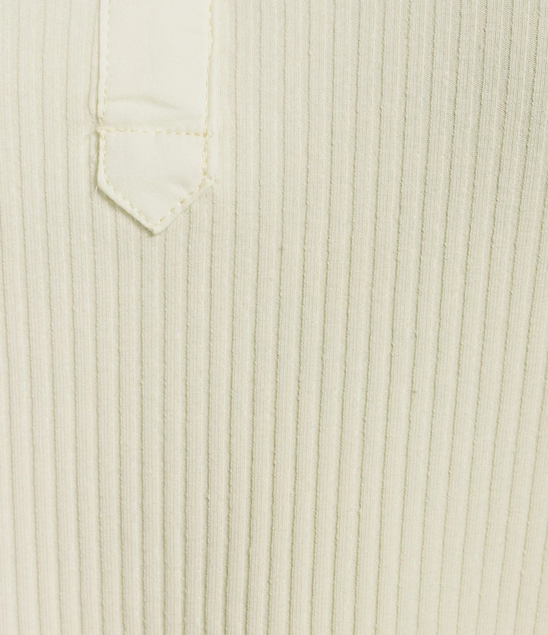 Sugarlips Plus Size Poplin-Sleeve Ribbed Top