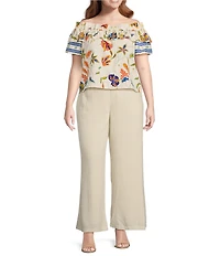 Sugarlips Plus Presley Chelsea Wide Leg Trouser Pants