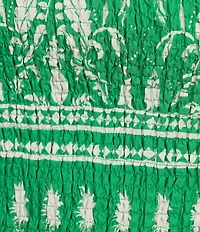 Sugarlips Plus Rick Rack Trimmed Coordinating Smocked Crop Top