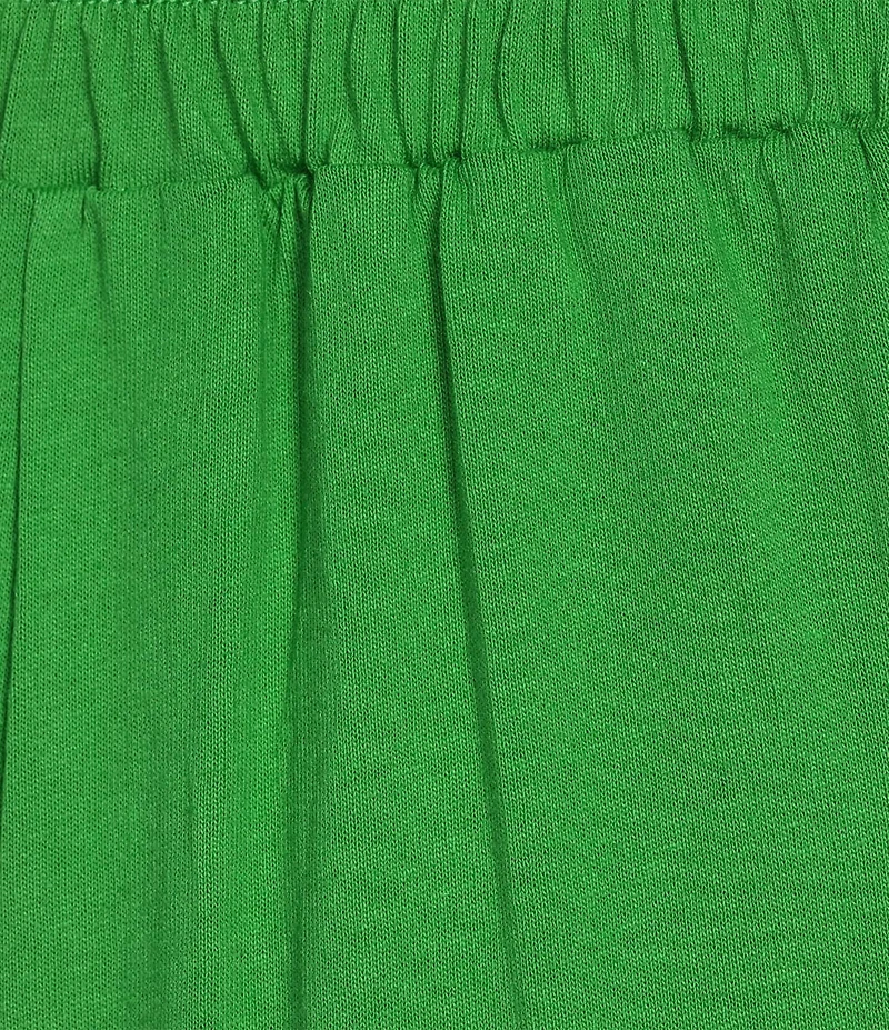 Sugarlips Plus Size Ryder Ruffle Wide Leg Cotton Knit Pants