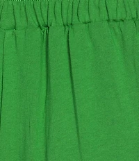 Sugarlips Plus Size Ryder Ruffle Wide Leg Cotton Knit Pants