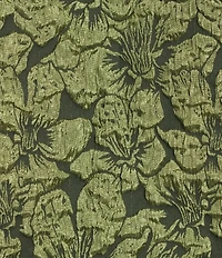 Sugarlips Plus Short Sleeve Floral Jacquard Split Neck Top