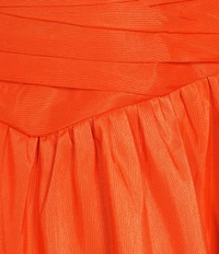 Sugarlips Plus Size Avery Mock Neck Cap Sleeve Ruched Bubble Hem Satin Mini Dress