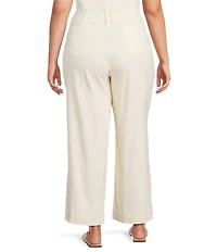 Sugarlips Plus Size Cerria High Rise Wide Leg Denim Pants