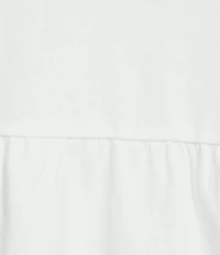 Sugarlips Plus Size Delilah Round Neck Ruffle Short Sleeve Peplum Top