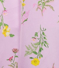 Sugarlips Plus Size Floral Kenzie High-Rise Satin Maxi Skirt