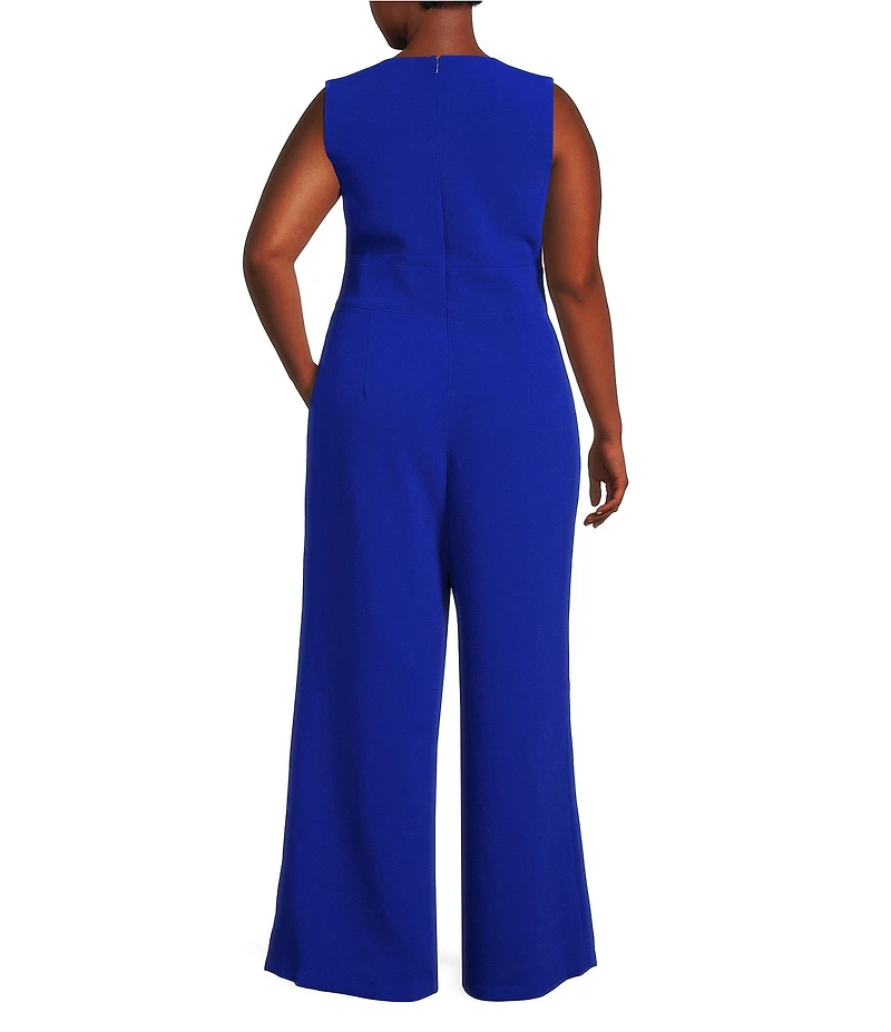 Sugarlips Plus Size Klara Sleeveless Wide Leg Jumpsuit