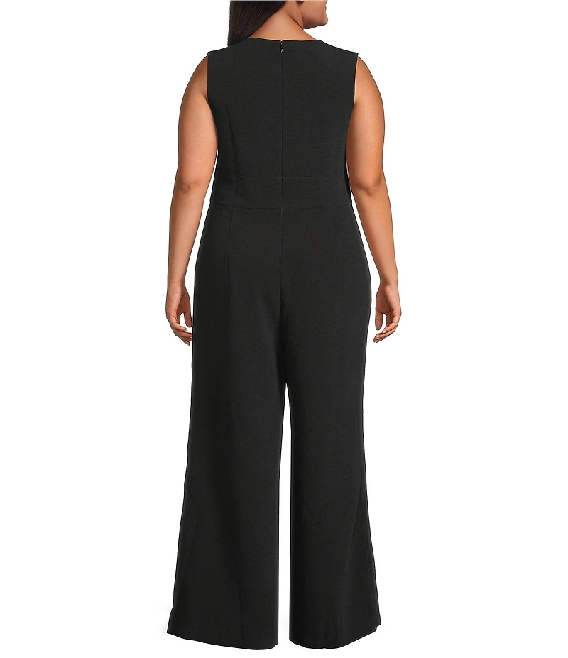 Sugarlips Plus Size Klara Sleeveless Wide Leg Jumpsuit