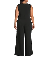Sugarlips Plus Size Klara Sleeveless Wide Leg Jumpsuit