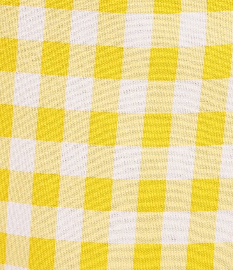 Sugarlips Plus Size Maiden Checker Norris High Waist Linen Mini Skirt