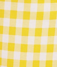 Sugarlips Plus Size Maiden Checker Norris High Waist Linen Mini Skirt