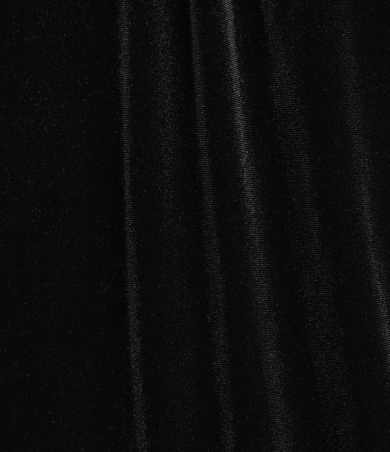 Sugarlips Plus Size Sparkle City Velvet Ruffle Mock Neck Sequin Long Sleeve Top