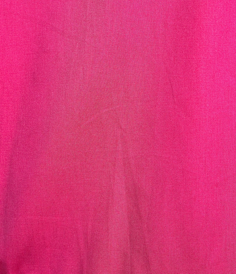 Sugarlips Plus Tie-Front Puffed Sleeve Woven Top