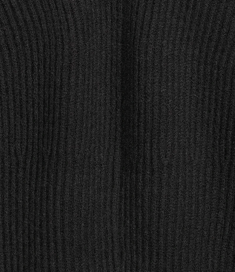 Sugarlips Ribbed Knit V-Neck Long Sleeve Front Hook Cardigan