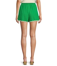 Sugarlips Coordinating Rick Rack Trim Draw String Shorts