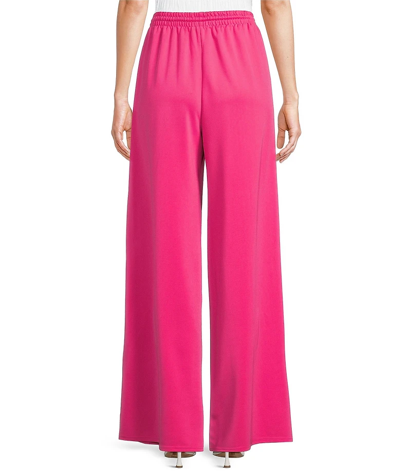 Sugarlips Shimmer Stripe Wide Leg Pull-On Track Pants