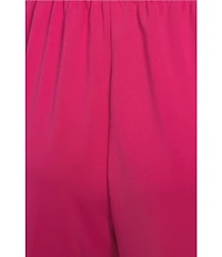 Sugarlips Shimmer Stripe Wide Leg Pull-On Track Pants