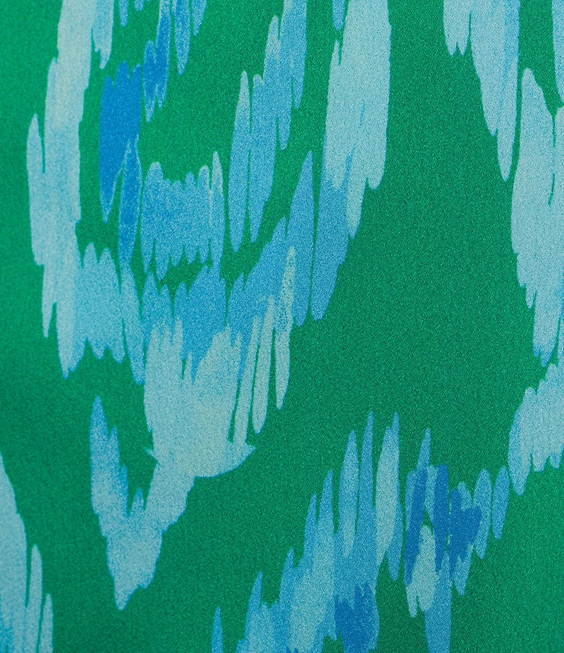 Sugarlips Strapless Abstract Wane Printed Strapless Coordinating Satin Top