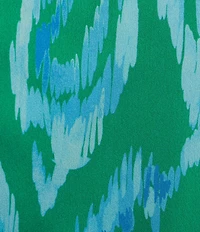 Sugarlips Strapless Abstract Wane Printed Strapless Coordinating Satin Top