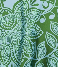 Sugarlips Tressa Floral Print Alina Split V-Neck Ruffle Cap Sleeve Poplin Mini Shift Dress