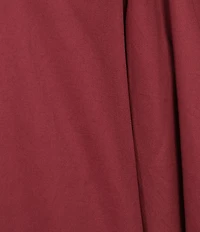 Sugarlips Victoria Solid Cotton Poplin Split V-Neck 3/4 Puff Sleeves Shift Mini Dress