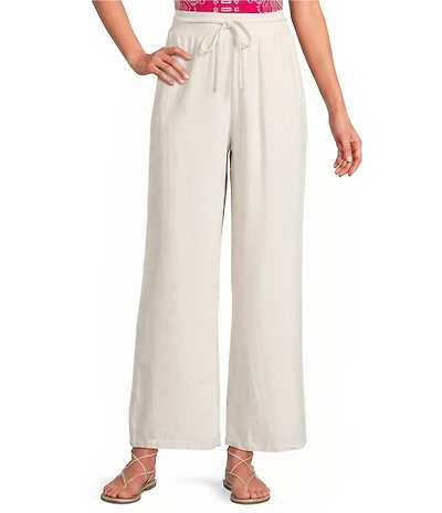 Sugarlips Villen High Rise Wide Leg Linen Pant