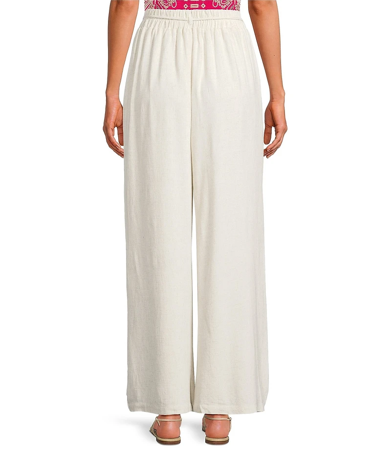 Sugarlips Villen High Rise Wide Leg Linen Pant