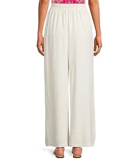 Sugarlips Villen High Rise Wide Leg Linen Pant