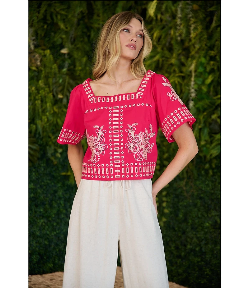 Sugarlips Villen High Rise Wide Leg Linen Pant