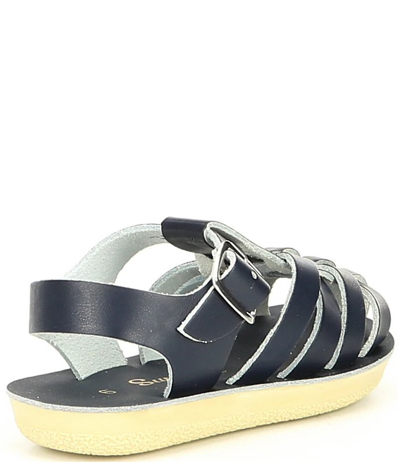 Saltwater Sandals by Hoy Kids' Sun-San Sailor Water Friendly Leather Sandals (Toddler)