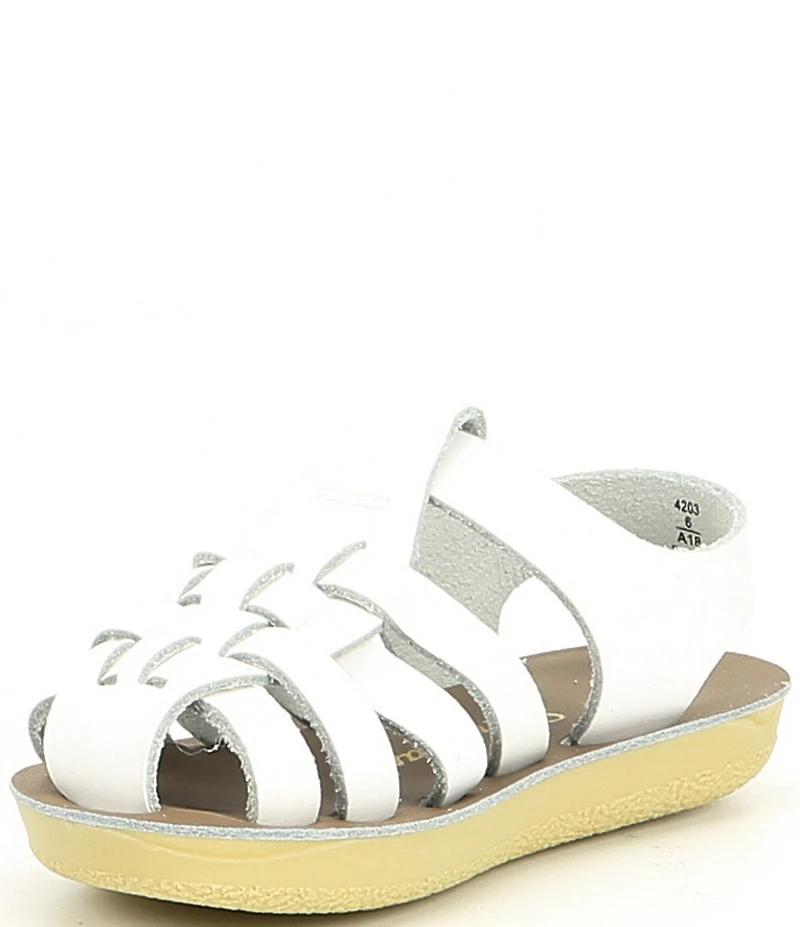Saltwater Sandals by Hoy Kids' Sun-San Sailor Water Friendly Leather Sandals (Toddler)