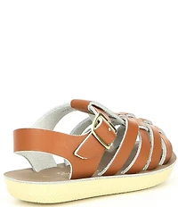Saltwater Sandals by Hoy Kids' Sun-San Sailor Water Friendly Leather Sandals (Toddler)