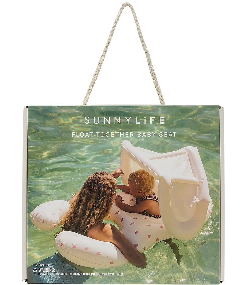 Sunnylife Strawberry Sunshine Float Together Inflatable Baby Seat