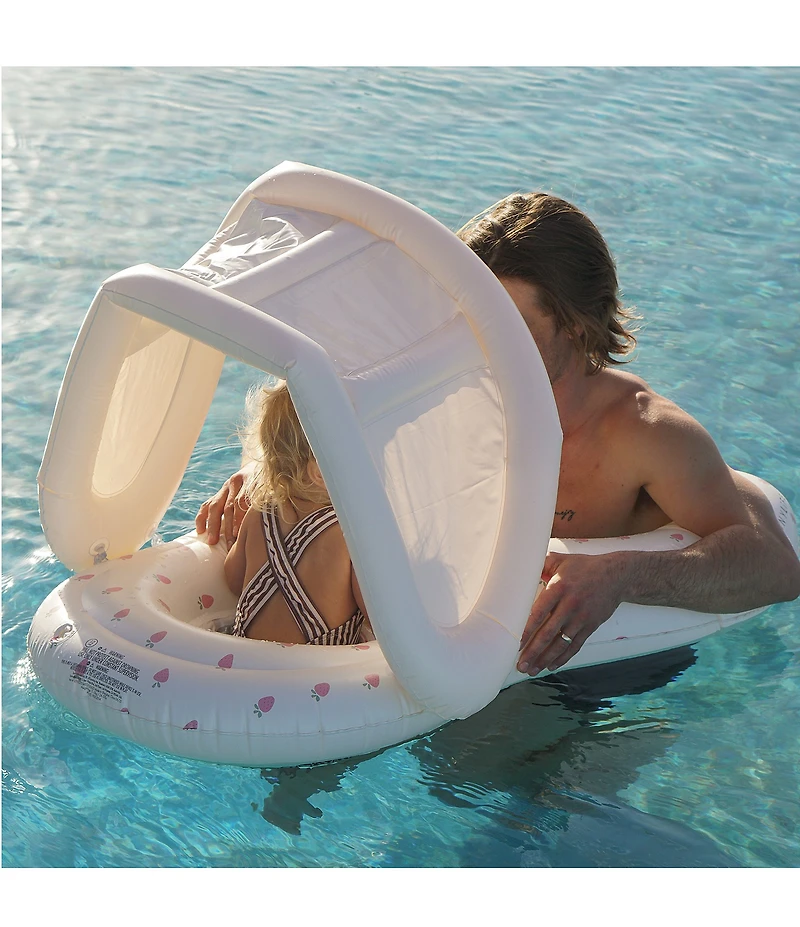 Sunnylife Strawberry Sunshine Float Together Inflatable Baby Seat
