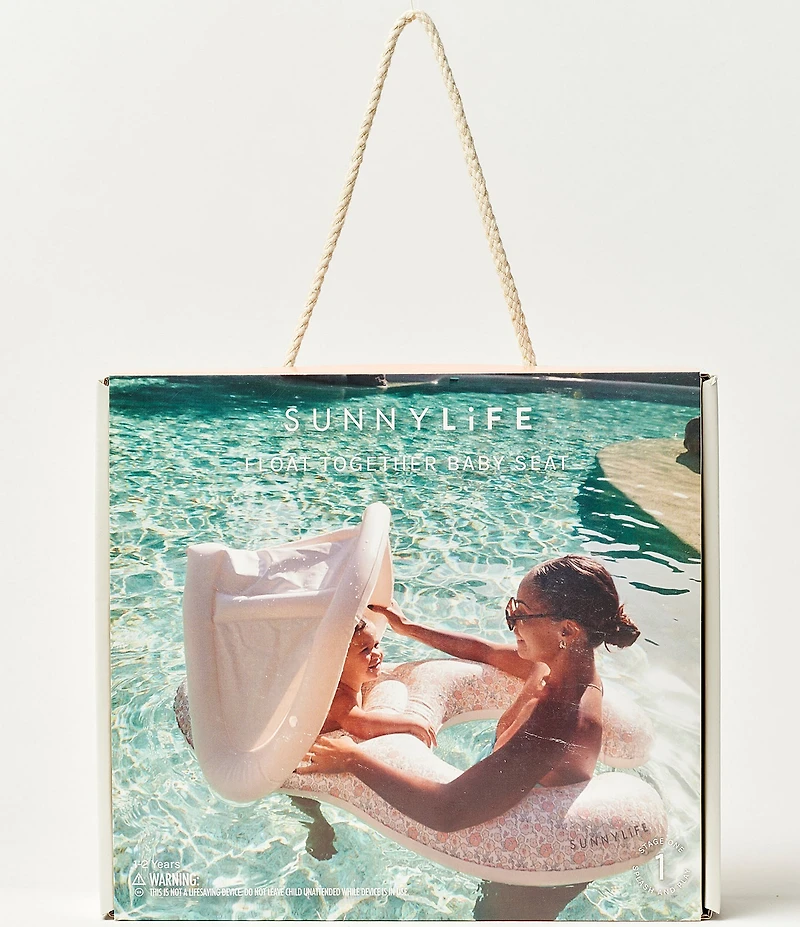 Sunnylife Into The Garden Floral Float Together Inflatable Baby Seat