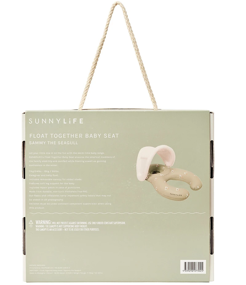 Sunnylife Sammy The Seagull Float Together Inflatable Baby Seat