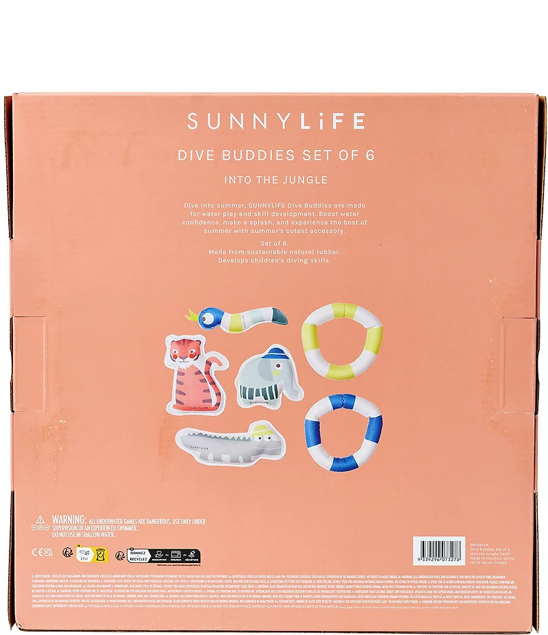 Sunnylife Into The Jungle Dive Buddies 6-Piece Set