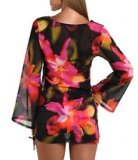 Sunshine '79 Floressence Floral Print Tunic Swim Cover-Up