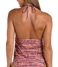 Sunshine '79 Shimmer Ripple Midkini Swim Top