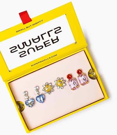 Super Smalls Dinner & A Movie Clip On Earring Set