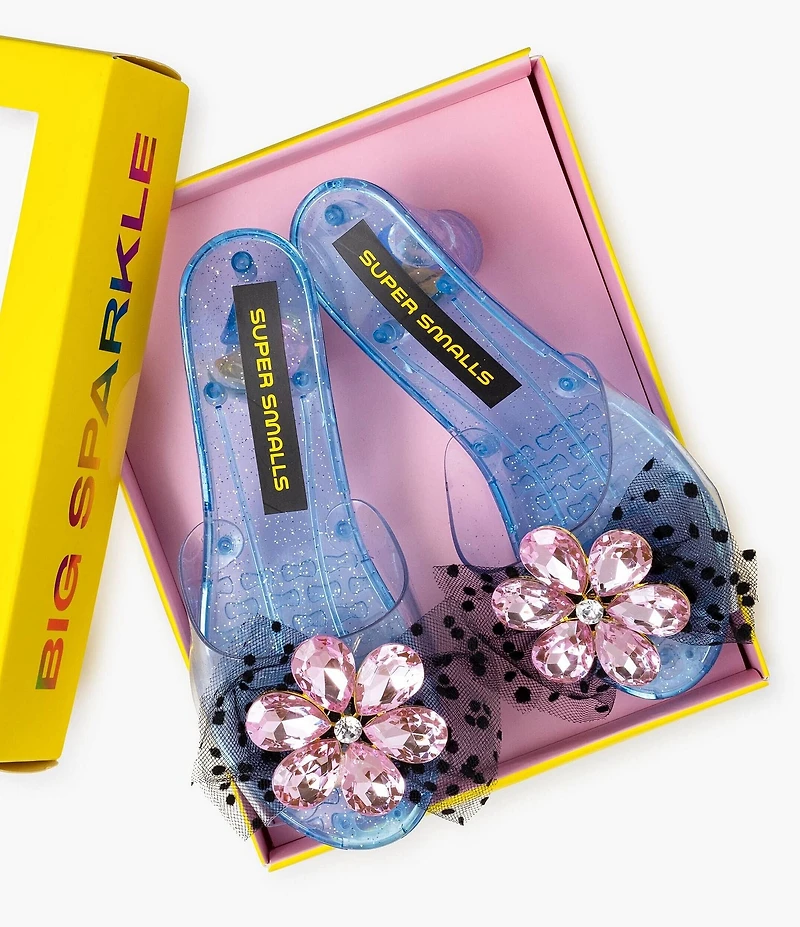 Super Smalls Opening Night Jeweled Flower Play Dress-Up Shoes