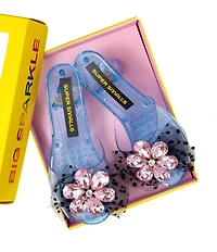 Super Smalls Opening Night Jeweled Flower Play Dress-Up Shoes