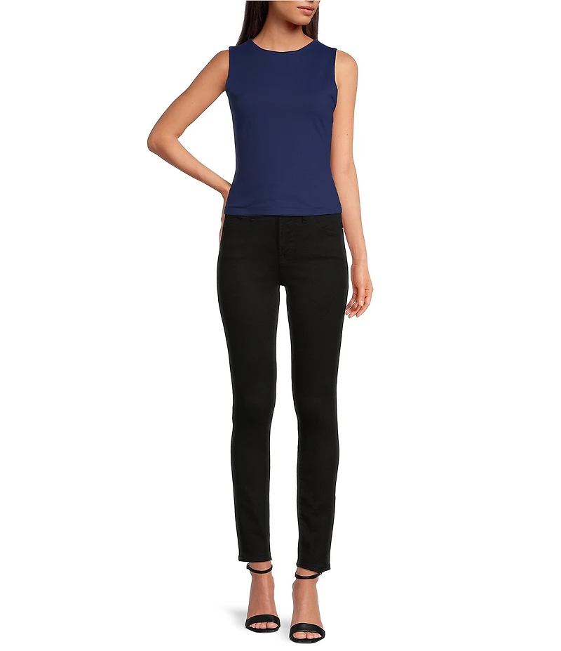 Susana Monaco Crew Neck Sleeveless Fitted Tank Top