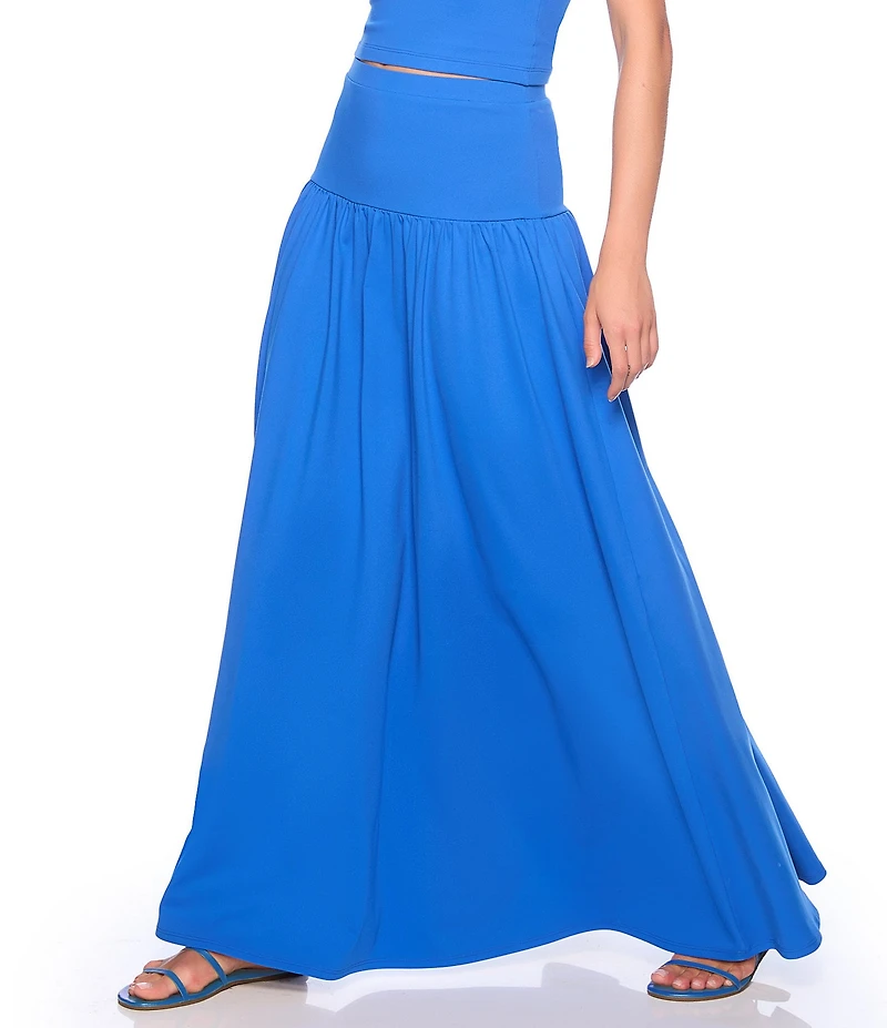 Susana Monaco Drop Waist Knit Maxi Skirt