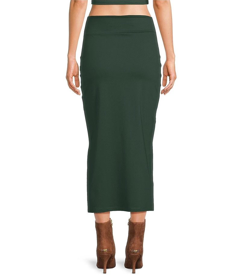 Susana Monaco High Rise High Slit Coordinating Midi Skirt